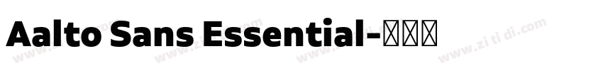 Aalto Sans Essential字体转换 Aalto Sans Essential字体转换